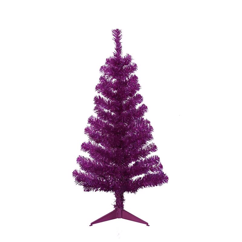 Giftwares 3 ft. Full Tinsel Pink Christmas Tree