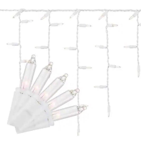 Celebrations Classic LED T5 Warm White 100 ct Icicle Christmas Lights 6.3 ft.