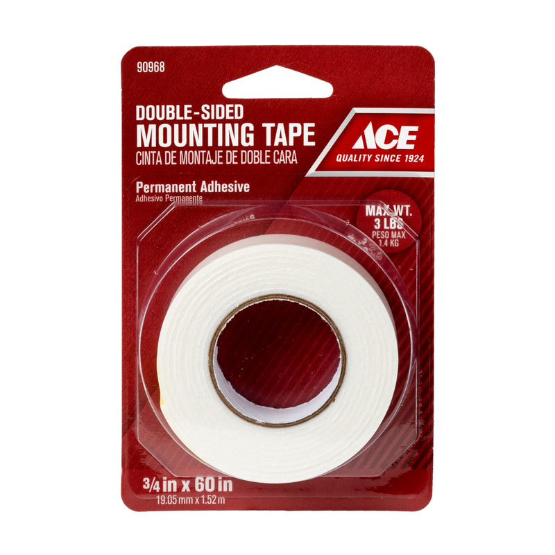 Ace 60 in. L X 3/4 in. W Double-Sided Mounting Tape