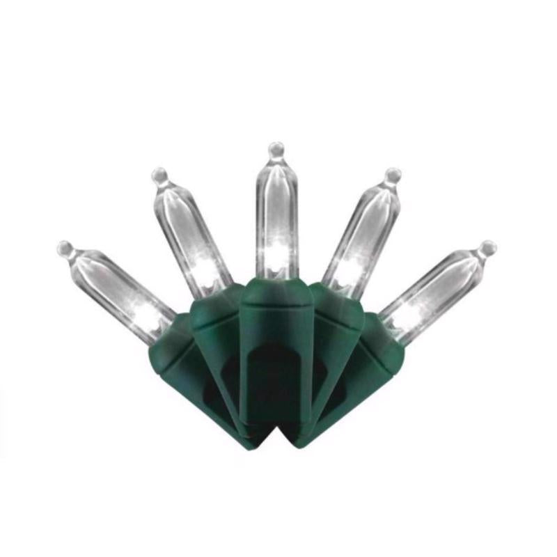 Celebrations Classic LED T5 Pure White 100 ct String Christmas Lights 24.75 ft.