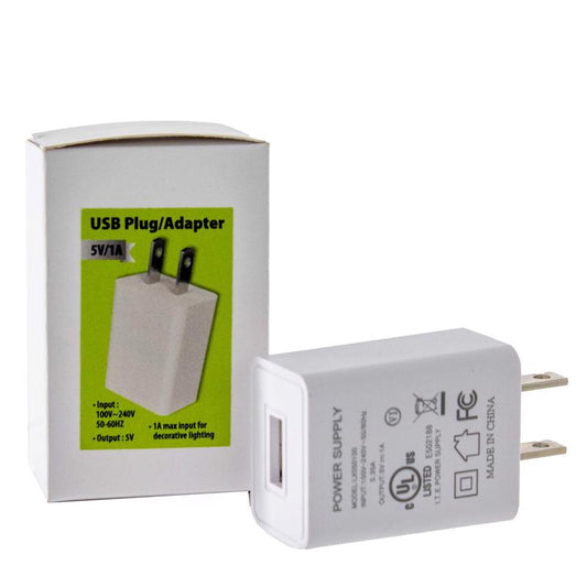 Kurt S. Adler Non-Grounded 1 outlets USB Plug/Adapter 1 pk