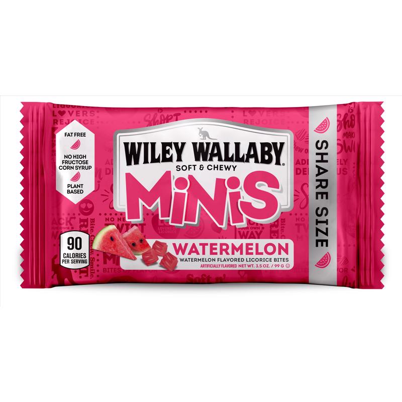 Wiley Wallaby Watermelon Licorice Bites 3.5 oz