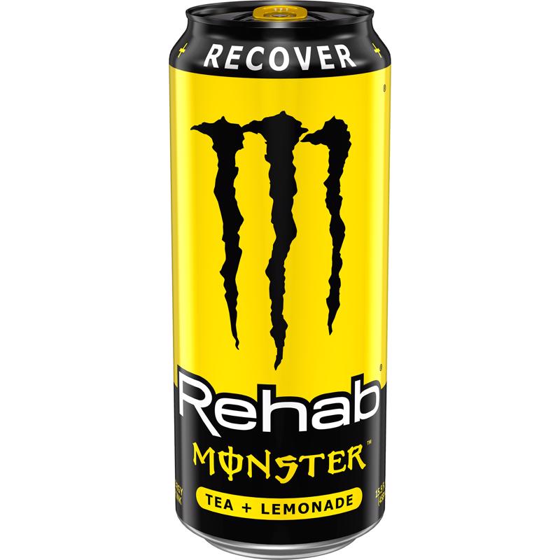 Monster Energy Rehab Iced Tea Lemonade Caffeine Beverage 15.5