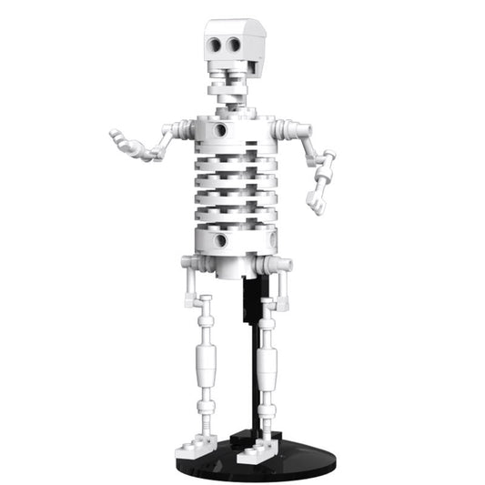 NovaBrix Skeleton Halloween Toy White / Black 66 pc