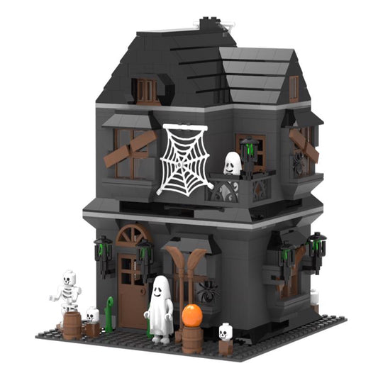 NovaBrix Haunted House Halloween Toy Black/Gray 559 pc