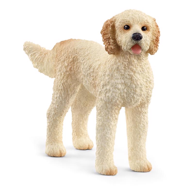 Schleich Goldendoodle Dog Figurine Brown 1 pc