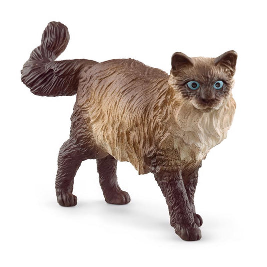 Schleich Ragdoll Cat Figurine Brown 1 pc