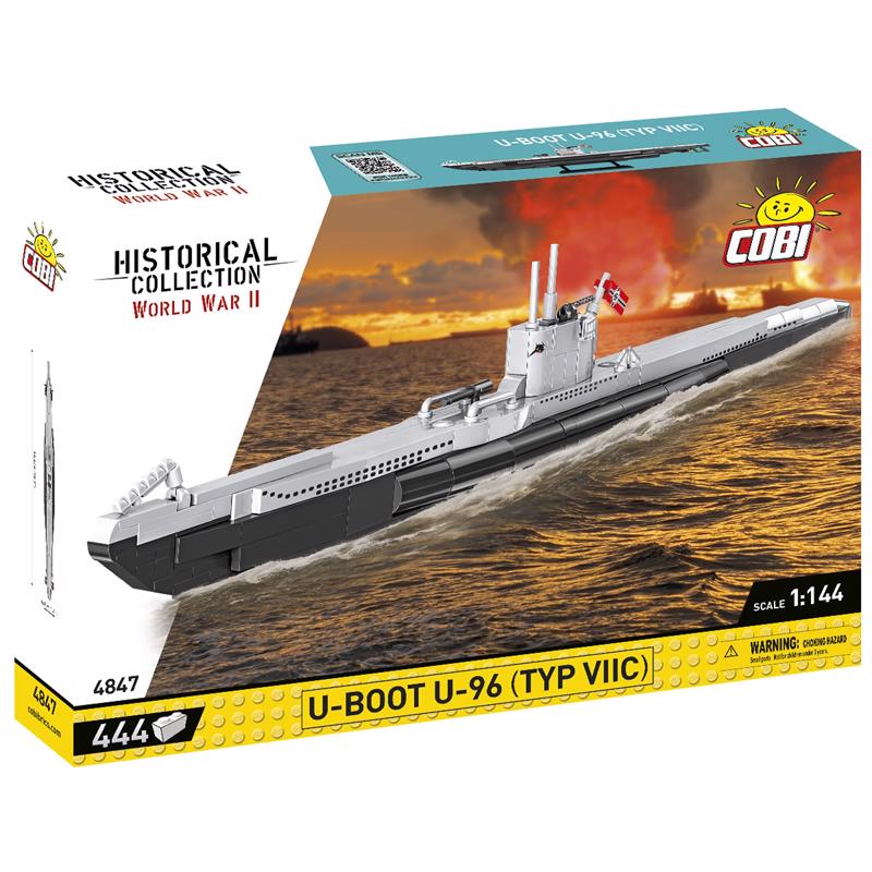 COBI U-Boat U-96 Block Set White/Gray 444 pc