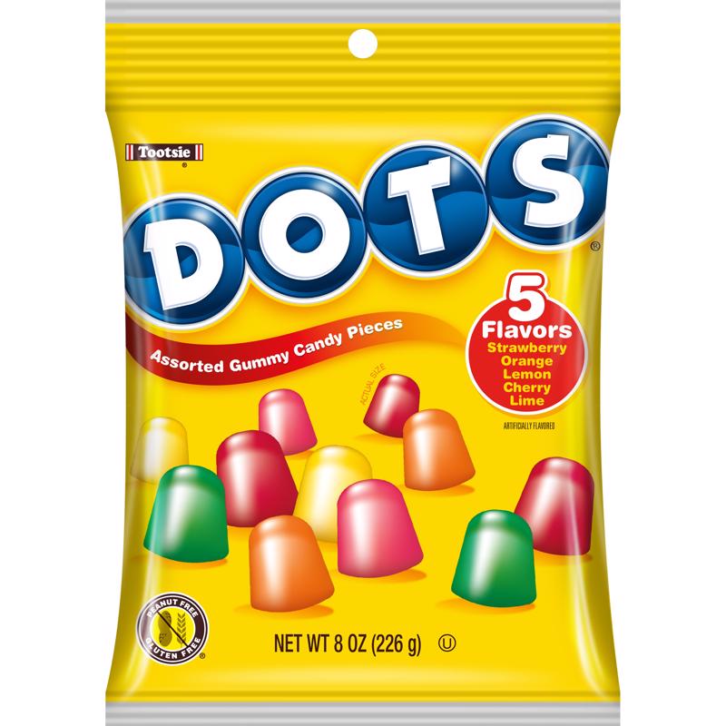 Tootsie Roll Dots Assorted Gummy Candy 8 oz