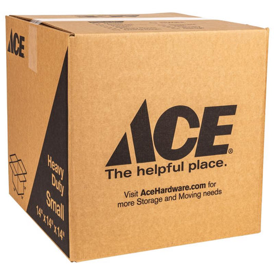 Ace 14 in. H X 14 in. W X 14 in. L Cardboard Corrugated Box 1 pk
