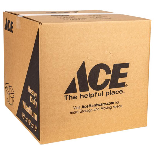 ACE 16 in. H X 15 in. W X 16 in. L Cardboard Corrugated Box 1 pk