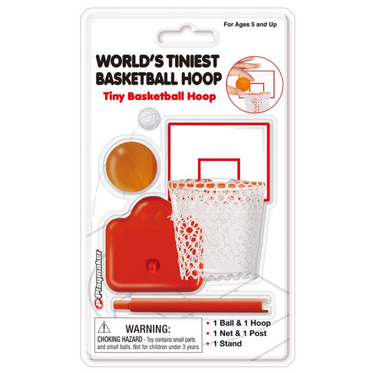 World's Tiniest Tiny Basketball Hoop Multicolored 5 pc