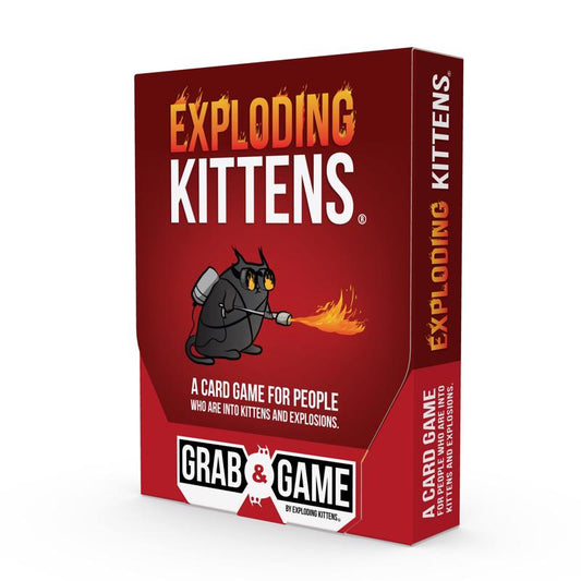 Exploding Kittens Grab & Game Card Games Assorted 42 pc