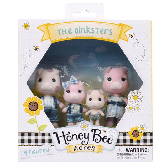 Honey Bee Acres The Oinksters Pig Family Figure Set Toy Multicolored 4 pc