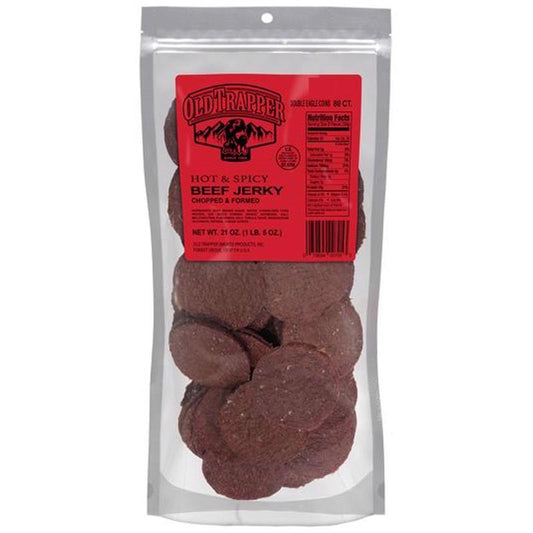 Old Trapper Double Eagles Hot and Spicy Beef Jerky 21 oz Pouch