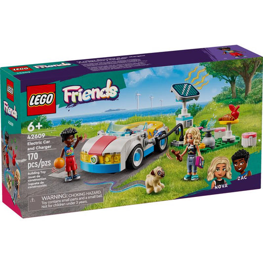 LEGO Friends Electric Car and Charger Building Set Multicolored 170 pc