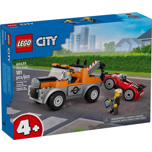 LEGO City Tow Truck and Sports Car Repair Building Set Multicolored 101 pc