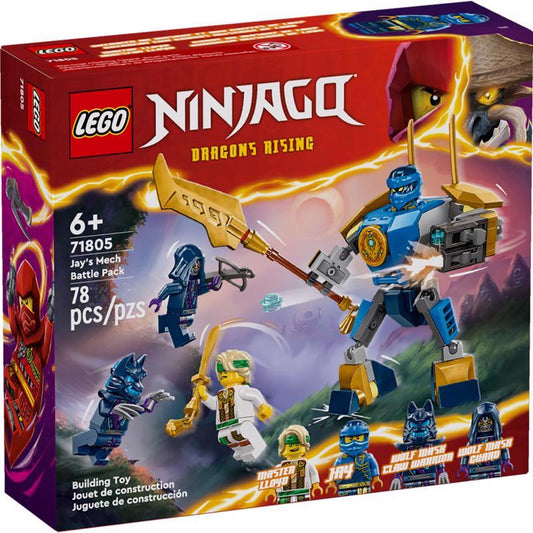 LEGO Ninjago Jays Mech Battle Building Set Multicolored 78 pc