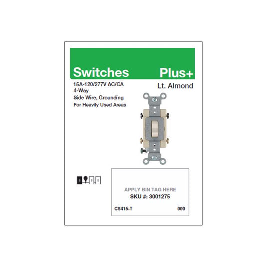 4.63 in. H X 3.5 in. W Wiring Devices POP Electrical POP Card 400 each