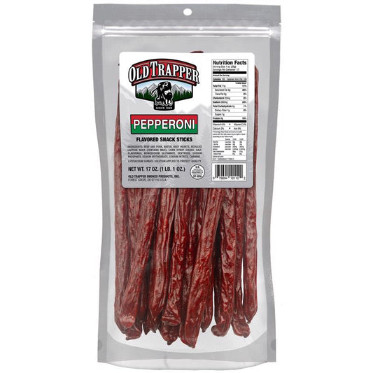 Old Trapper Pepperoni Snack Stick 17 oz Bagged