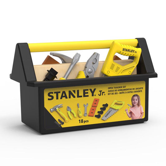 STANLEY Jr. Pretend Play Toolbox Set Multicolored 18 pc