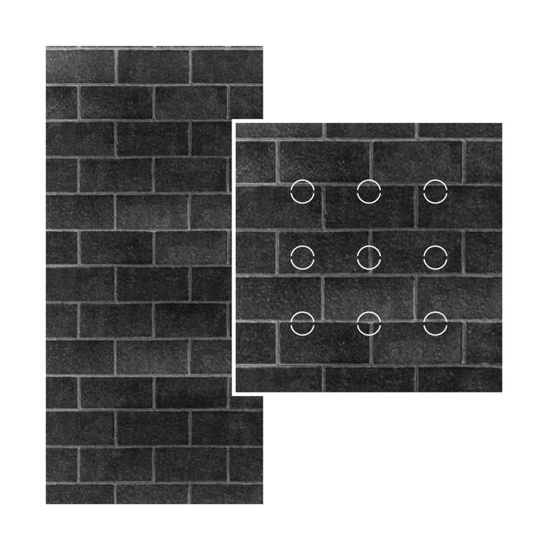 Black Backer Paper Elevate 94 in. H X 46 in. W