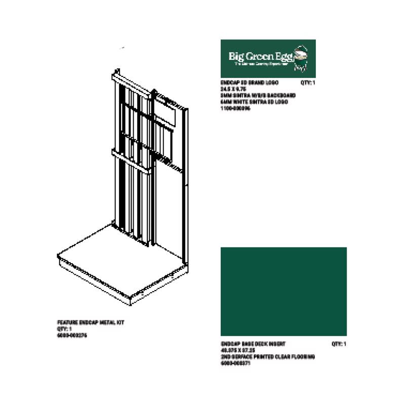 Standard L&G/Outdoor Living Sign Kit Elevate BGE Feature Endcap Kit