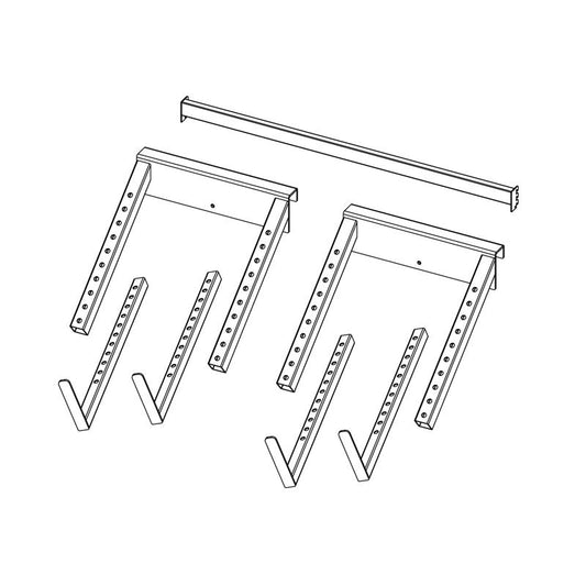 48 in. Black Metal Solo Stove Display Bracket Bracket Arm 1 pk