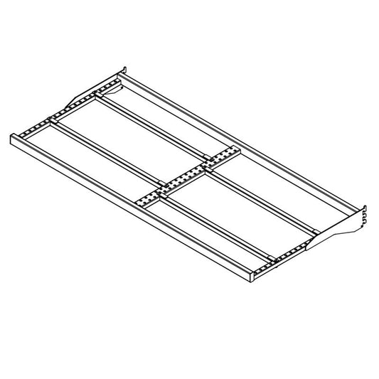 3 in. H X 48 in. W X 22 in. L Black Elevate Specialty Oven Shelf Bracket Display Shelf Metal