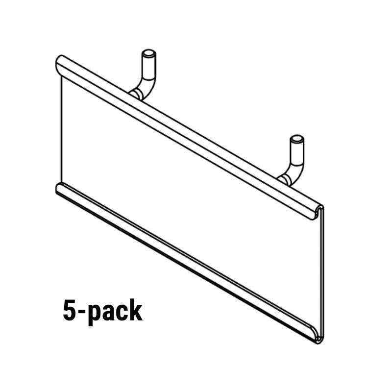 Black Metal Sign Holder 2.25 in. H X 5.25 in. L