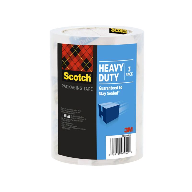 Scotch 1.88 in. W X 38.2 yd L Heavy Duty Packaging Tape 3 pk
