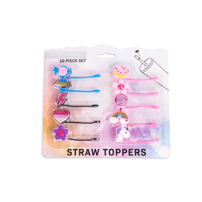 Core Kitchen Rainbow Straw Topper Silicone 10 pk