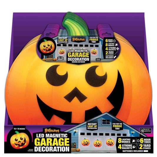 Magic Seasons Warm White 8 ct 15 in. LED Pumpkin Halloween Decor