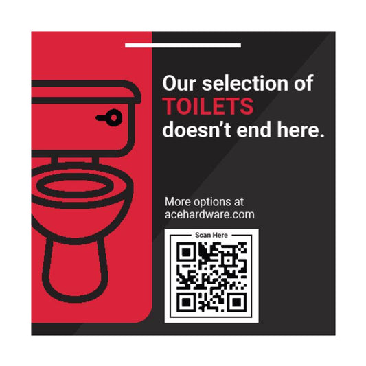 Standard Plumbing Sign Kit Toilet 8ft POG Sign Kit