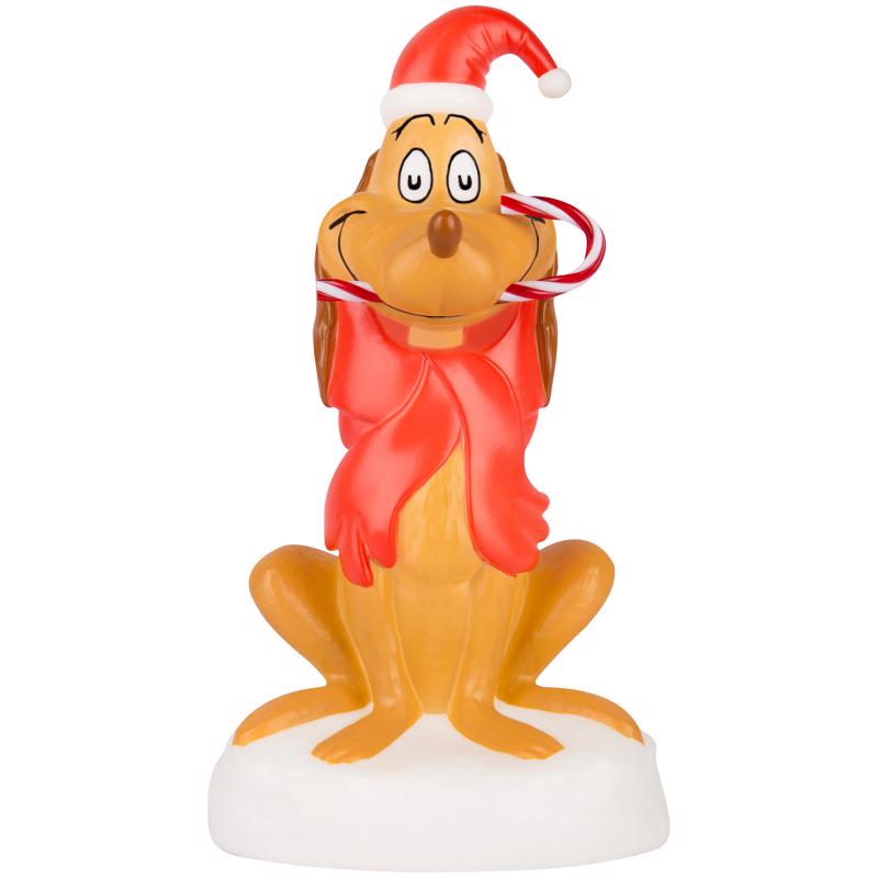 Dr. Seuss Max LED Multicolored Dr. Suess Max Blow Mold Table Decor 12 in.