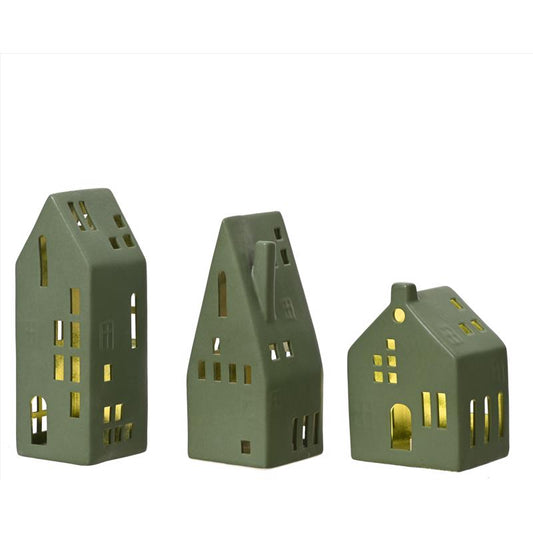Decoris Green House Candle Holder 7 in.