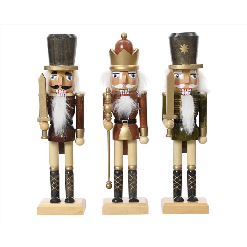 Decoris Multicolored Nutcracker Table Decor 12 in.