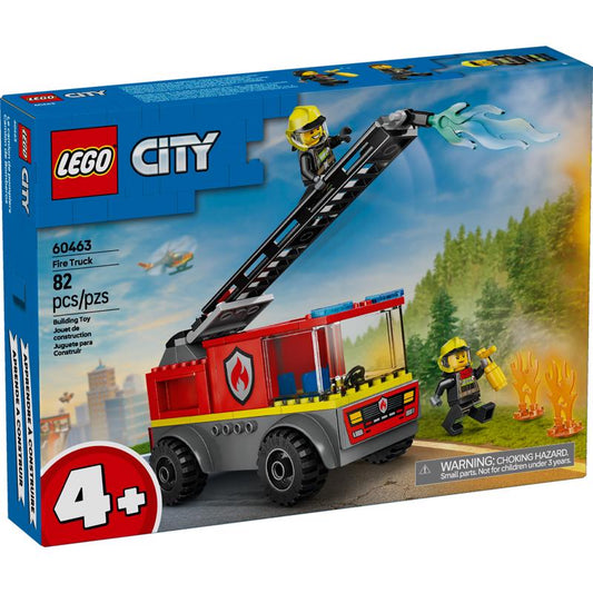 LEGO City Fire Ladder Truck Building Set Multi 82 pc