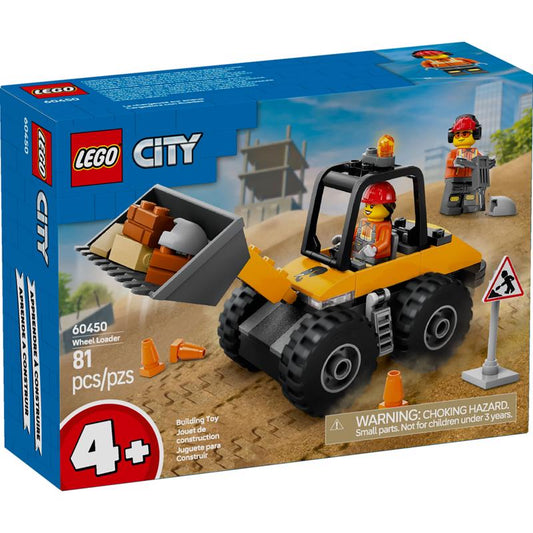 LEGO City Yellow Construction Wheel Loader Building Set Multi 81 pc