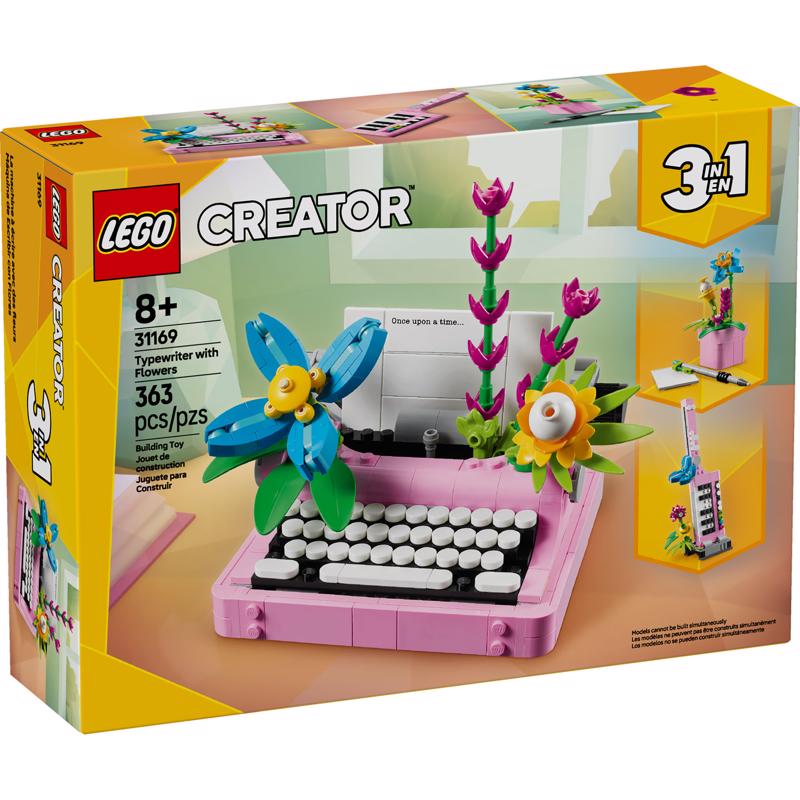 LEGO Creator Typewriter with Flowers Building Toy Multi 363 pc