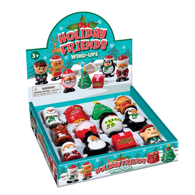 Holiday Friends Christmas Wind Up Toy Assorted