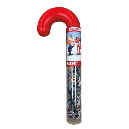 Aquarius Rudolph Puzzle with Candy Cane Multicolored 150 pc