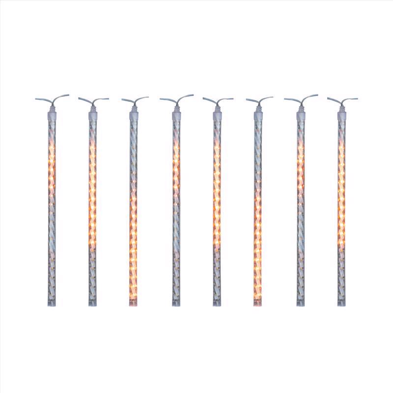 Celebrations Orange 12 in. LED Meteor Lights Halloween Decor