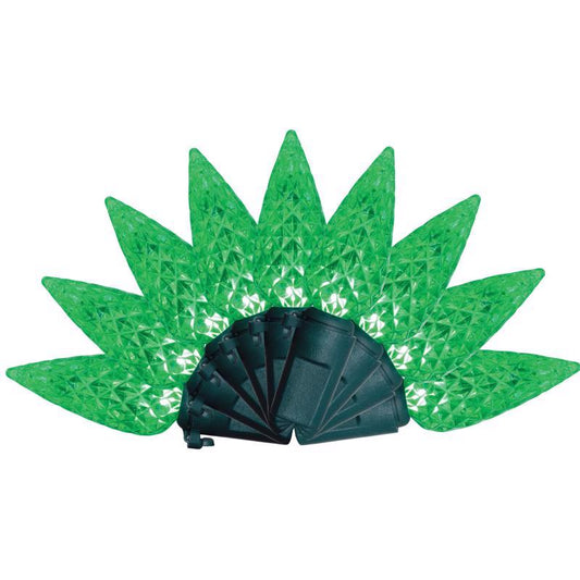 Celebrations Classic LED C6 Green 100 ct String Christmas Lights 297 ft.