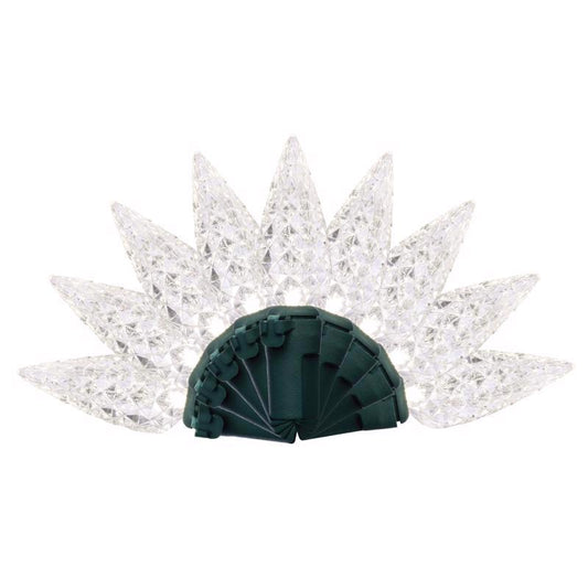 Celebrations Classic LED C6 Pure White 100 ct String Christmas Lights 24.75 ft.