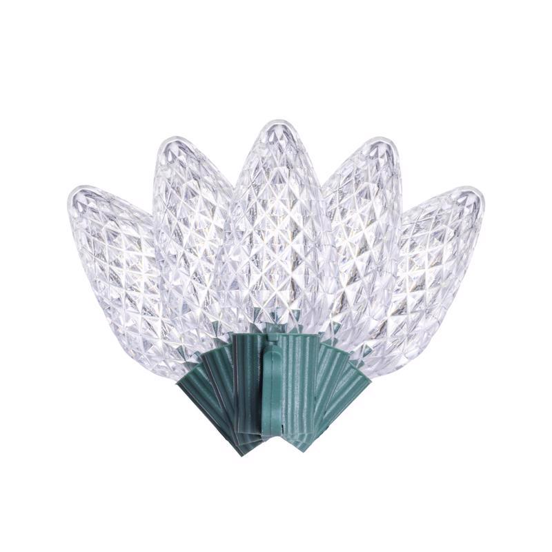 Celebrations Classic LED C9 Pure White 25 ct String Christmas Lights 16 ft.