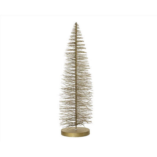 Decoris Gold Brush Mini Tree Table Decor 20 in.