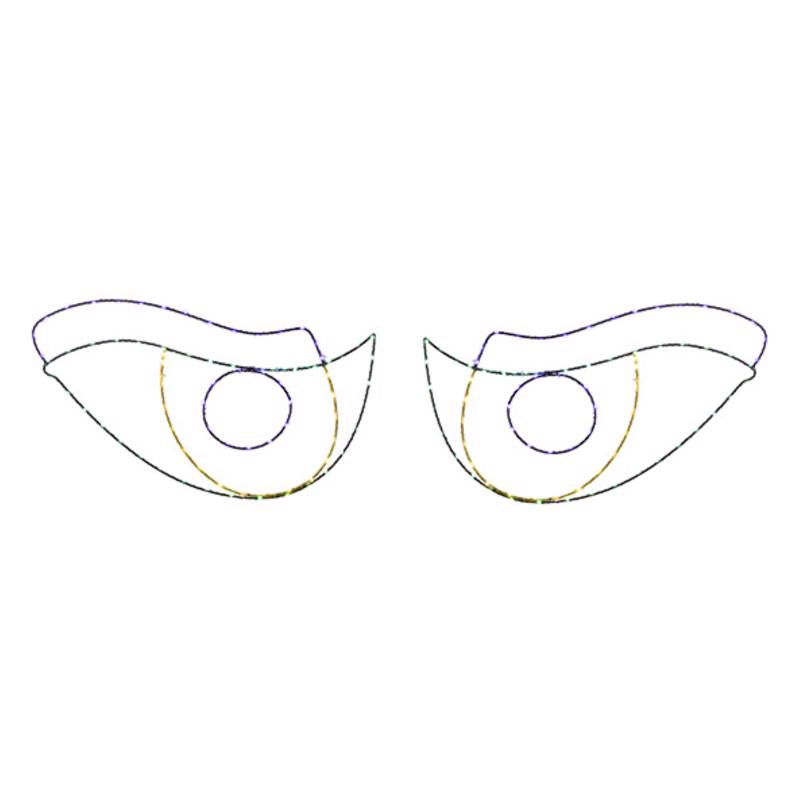 Celebrations Halloween LED Prelit Scary Eyes Window Silhouette Halloween Decor