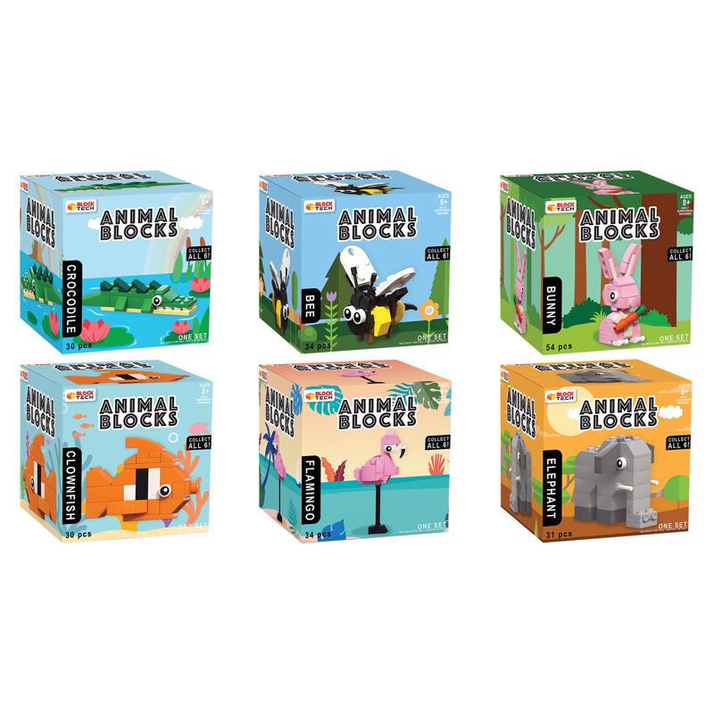 Block Tech Animal Puzzle Blocks Assorted