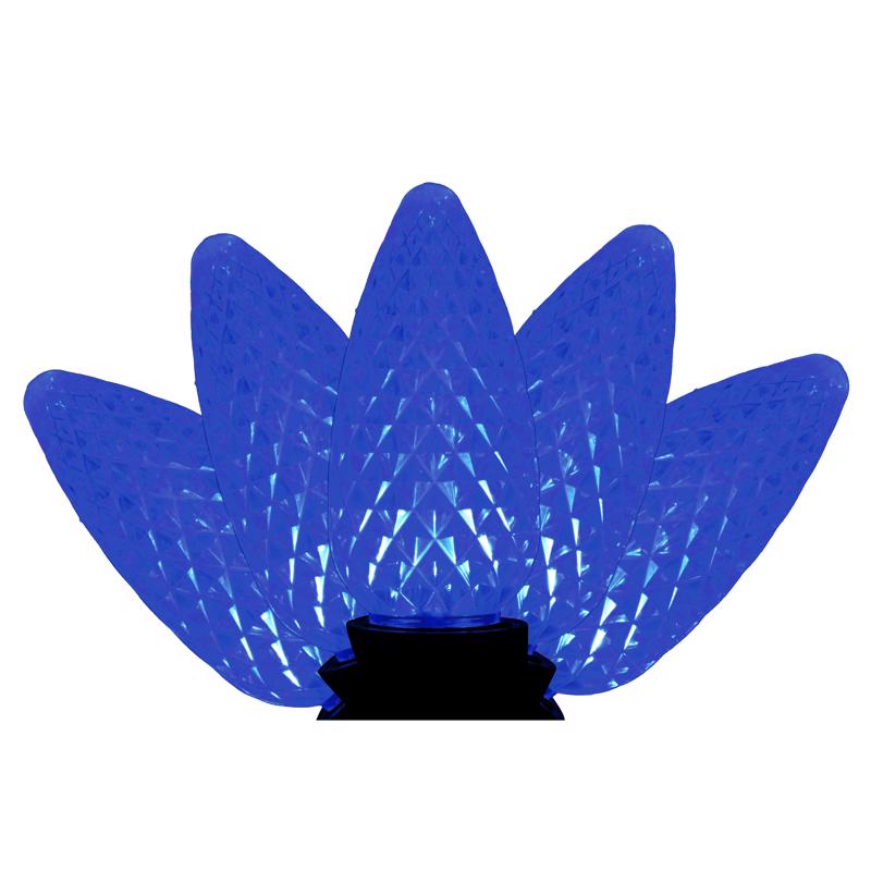 Holiday Bright Lights LED C9 Blue 25 ct Christmas Light Bulbs